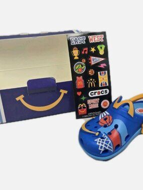 McDonald's Croc Happy Meal Toy Box Stickers 2026 All American Games Basketball